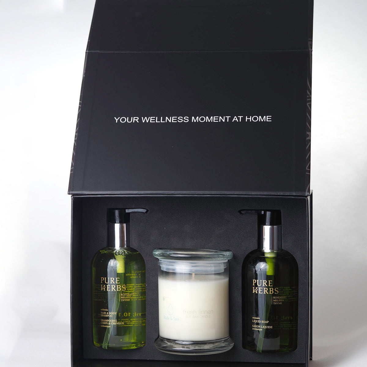 Pure Herbs gift set met geurkaars
