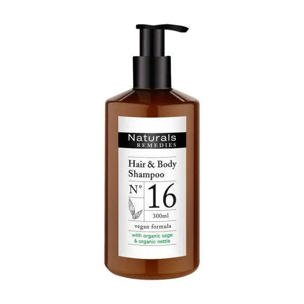 Naturals Remedies Hair & Body Shampoo No. 16 300 pomp dispenser