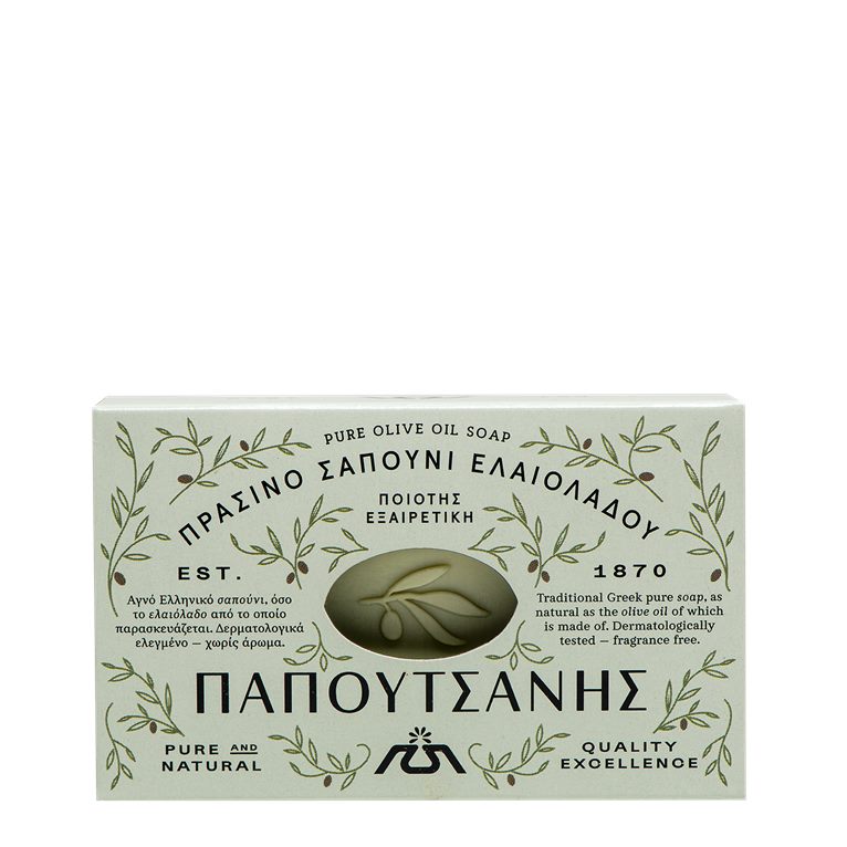 Papoutsanis Traditional Olive Oil Zeep Blok 125 gr