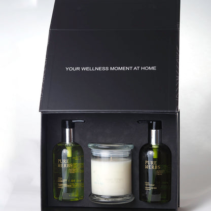 Pure Herbs gift set met geurkaars